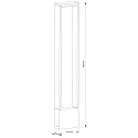 Deko-Light LED Udend�rs Standerlampe CATA V, IP54, h�jde 70cm, 4W 3000K 170lm 120�, trykst�bt aluminium, antracit