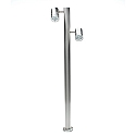 Deko-Light Udend�rs stativlampe ZILLY II svingbar, konstant sp�nding GU10 IP44, klar, s�lv, gennemsigtig d�mpbar