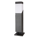 socket light column KUKUI PUKA 2-fold, square, switchable E27 IP54, dark grey 