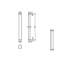 Deko-Light bollard lamp LERNA 600 current constant IP65, graphite grey 