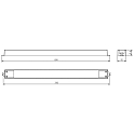 Deko-Light styringsudstyr LONG-FLAT DIM CV - 24V 50-150W konstant sp�nding, 1 kanal, sort