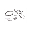 Tilbeh�r til TRI PROOF wireoph�ng, 2 stk., justerbar, L: 2500mm, s�lvgr�