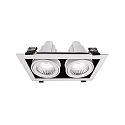 Deko-Light Tilbeh�r til MODULAR SYSTEM COB Kardan ramme, LxBxH: 140x257x43 mm, hvid mat