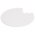 Bagd�ksel til serie UNI II MAX, � 11.7cm, hvid