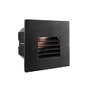 Cover grid for recessed LED wall luminaire LIGHT base II COB outdoor, 10 x 10cm, beam angle 65�, aluminum, black