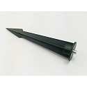 Jordspyd til Udend�rs serie COLT, versioner 15 / 25 / 30 / 36 / 65W, M10 gevind, 21.9cm, aluminium, sort gr�
