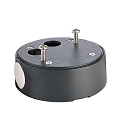 Overflademonteret hus til Udend�rs serie COLT, versioner 8W, � 9.65cm / H 3.5cm, aluminium, sort gr�