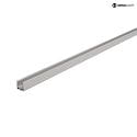 Profil til D FLEX LINE MINI LED Strip, 100cm, anodiseret aluminium, sølv matt