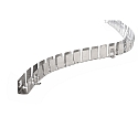 Flex Profil til D FLEX LINE SIDE LED Strip, 50cm (rolle), anodiseret aluminium, s�lv matt