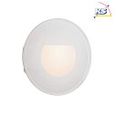 Deko-Light Cover ROUND for recessed LED wall luminaire ALWAID, misty, white