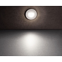 Deko-Light Cover ROUND for recessed LED wall luminaire ALWAID, misty, white