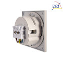 Deko-Light Cover SQUARE for recessed LED wall luminaire ALWAID, white