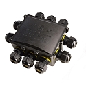 Deko-Light Outdoor Multi 10-fold-distribut�r til 2-10 Kabel 4-14 mm, 0.5-4 mm�, maks. 450V AC/24A
