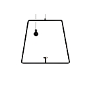Pendelum for magnetic luminaire MIRAM, B/H: 20,5cm/18,5cm, black