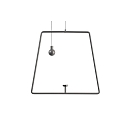 Pendelum for magnetic luminaire MIRAM, B/H: 20,5cm/18,5cm, grey