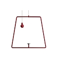 Pendelum for magnetic luminaire MIRAM, B/H: 20,5cm/18,5cm, red