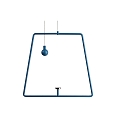Pendelum for magnetic luminaire MIRAM, B/H: 20,5cm/18,5cm, blue