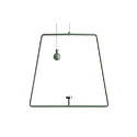 Pendelum for magnetic luminaire MIRAM, B/H: 20,5cm/18,5cm, green