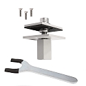 Monteringss�t OFFICE THREE TABLE LAMP justerbar, aftagelig, hvid aluminium
