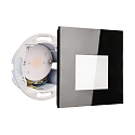 Deko-Light cover ALWAID 2 - MILKY square, deep black
