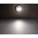 Deko-Light cover ALWAID 2 - MILKY round, white aluminum