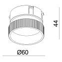 Deko-Light attachment part CAN MIX�N MATCH - ACRYLIC RING mechanical, transparent