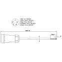  Kabelsystem, Weipu HQ 12/24/48V Feed-kabel 5-polet, 3 meter