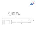  Cable system, Weipu HQ 12/24/48V Feed-in cable 4-pin, 5 meters