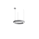 pendant luminaire LAUTARO 600/80 DOWN OPAL P3 IP20, light grey dimmable
