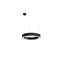 pendant luminaire LAUTARO 600/80 UP/DOWN OPAL P3 IP20, black dimmable