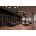 pendant luminaire LAUTARO 1200/80 UP/DOWN OPAL P4 IP20, light grey dimmable
