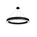 pendant luminaire LAUTARO 1200/100 DOWN OPAL M4 IP20, black dimmable
