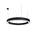 pendant luminaire LAUTARO 1200/100 UP/DOWN OPAL P4 IP20, black dimmable