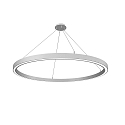 pendant luminaire LAUTARO 1500/60 UP/DOWN OPAL M5 IP20, white dimmable
