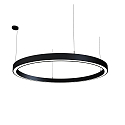 pendant luminaire LAUTARO 1500/80 DOWN OPAL P5 IP20, black dimmable