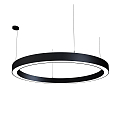 pendant luminaire LAUTARO 1500/100 DOWN OPAL P5 IP20, black dimmable