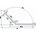 Deko-Light Vinkelprofil 135� AV-02-20 til 22 mm LED Stripes, anodiseret, 2000 mm