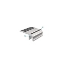 Deko-Light LED Profil AL-02-10 Trappe Profil til 10-11,3mm LED Strips, aluminium anodiseret, 1000mm