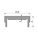 Deko-Light Deko-Light B�rerprofil Profil-B�rer T-02-20 til AH-01-20 Serie, s�lv mat