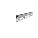 Reprofil tiles profile end shining upwards for up to 12 mm LED stripe, aluminum, anodized, 200cm, silver