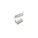 Deko-Light Drywall profile wallvoute EL-02-12 for 12 - 13,3 LED stripes, 200cm, matt white