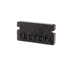 Endekappe P-AU-01-08, 14 mm, 2 stk., sort