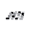  Endekappe P-ET-02-15, 30 mm, 2 stk., hvid