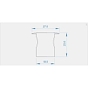 Endcaps c-P-ET-04-12 set 2 items, grey
