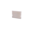 Endekappe H-AU-01-10, 16 mm, 2 stk., hvid