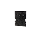 Endekappe H-AU-02-10, 16 mm, 2 stk., sort