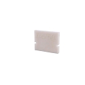Endcaps H-AU-01-08, 14 mm, 2 items, white
