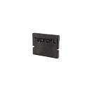 Endekappe H-AU-01-08, 14 mm, 2 stk., sort