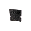 Endekappe H-AU-02-15, 21 mm, 2 stk., sort