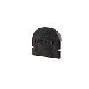 Endekappe R-AU-01-10, 16 mm, 2 stk., sort